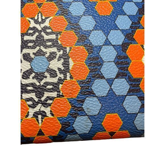 Vera Bradley Marrakesh‎ Beads Large Blue Orange Zip Card Travel Wallet/Wristlet - Picture 6 of 8